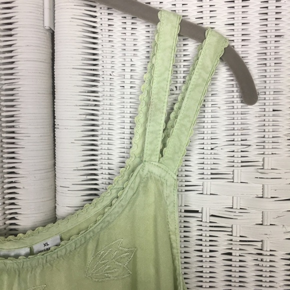 Indian Tropical Fashion summer dress XL sage green - Picture 7 of 8